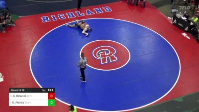 140 lbs Round Of 16 - Geno Orlandi, Beth Center vs Alexander Piercy, Cranberry