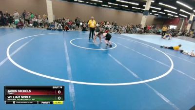 90-98 lbs Round 1 - William Noble, Prosper Talons Wrestling vs Jaxon Nichols, Texas