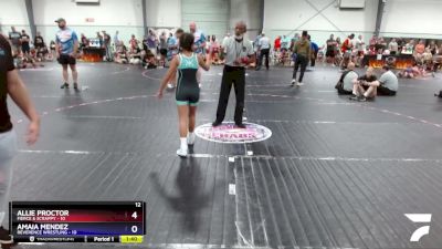 84 lbs Finals (2 Team) - Juliet Ramos, Reverence Wrestling vs Sawyer Mitchell, Fierce & Scrappy