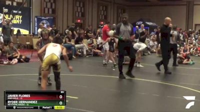 65 lbs Semis & 1st Wrestleback (8 Team) - RYDER HERNANDEZ, Keystone Krush vs Javier Flores, Ohio Gold