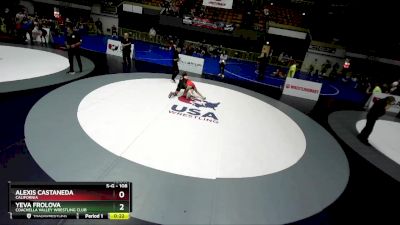 108 lbs Champ. Round 1 - Yeva Frolova, Coachella Valley Wrestling Club vs Alexis Castaneda, California