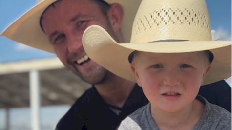 Ty Prescott Shows 3-Year-Old The Art Of Bull Fighting At Strathmore