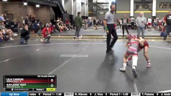 58 lbs Finals (2 Team) - Lila Carson, Badger Girls vs Kayleigh Vest, Missouri Black