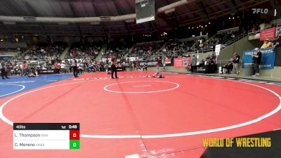 40 lbs Round Of 16 - Luke Thompson, Nebraska Wrestling Academy vs Christopher Moreno, Hawkeye WC