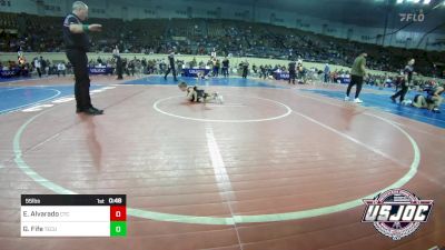 55 lbs Round Of 16 - Emmett Alvarado, Comanche Takedown Club vs Gray Fife, Tecumseh Youth Wrestling