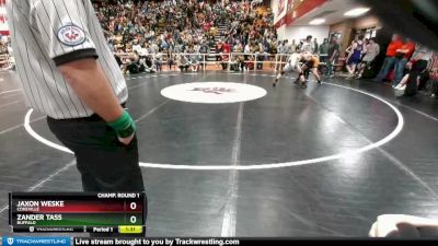 138 lbs Champ. Round 1 - Jaxon Weske, Cokeville vs Zander Tass, Buffalo