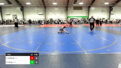 75 lbs Rr Rnd 2 - Collin Gilland, Jefferson Wrestling Club vs Kramer King, Pope Junior Wrestling