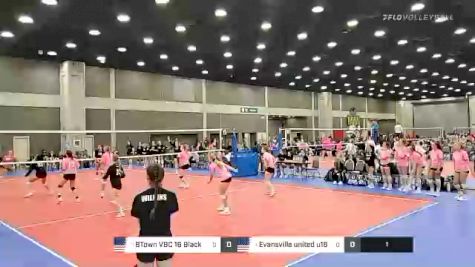 BTown VBC 16 Black vs Evansville united u16 ruby - 2022 JVA World Challenge presented by Nike - Expo Only