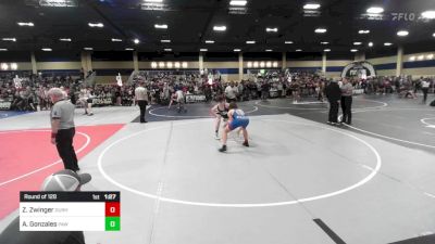 138 lbs Round Of 128 - Zachariah Zwinger, Durham Elite vs Angel Gonzales, Paw