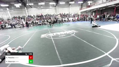 78 lbs Final - Karver Peasley, Omak Wrecking Crew Wrestling vs Hunter Beeman, Darkhorse WC