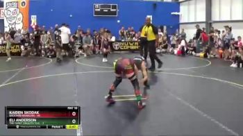 82 lbs Round 1 (6 Team) - Kaiden Skodak, Backyard Brawlers vs Eli Anderson, The Funky Singlets Teal