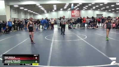 74 lbs Cons. Round 4 - Amarae Phillips, Roanoke Area Wrestling vs Max Boula, Red Lion Wrestling Club