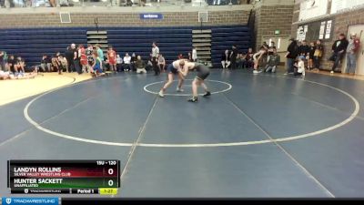 120 lbs Quarterfinal - Hunter Sackett, Unaffiliated vs Landyn Rollins, Silver Valley Wrestling Club