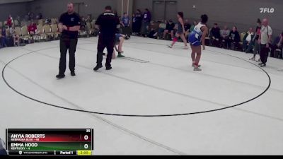 158 lbs Round 6 (8 Team) - Anyia Roberts, Nebraska Blue vs Emma Hood, Kentucky