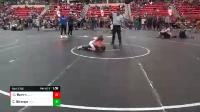 68 lbs Semifinal - Dion Brown, Maize Wrestling Club vs Colton Strange, Greater Heights Wrestling