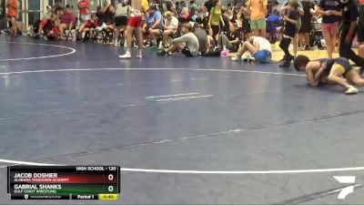 120 lbs Cons. Round 4 - Gabrial Shanks, Gulf Coast Wrestling vs Jacob Doshier, Alabama Takedown Academy