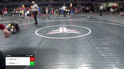 45 lbs Semifinal - Esaias Spencer, Southern Lehigh vs Luke Rehak, Thomas Jefferson