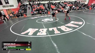 165 lbs Cons. Round 3 - Alex Napientek, HUNTLEY vs Kristian Meloy, New Lenox (LINCOLN-WAY CENTRAL)