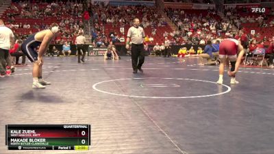 1A-190 lbs Quarterfinal - MaKade Bloker, North Butler-Clarksville vs Kale Zuehl, West Hancock, Britt