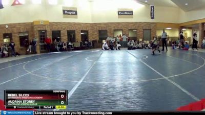 75 lbs Semifinal - Audrina Storey, Valparaiso Wrestling Club vs Rebel Silcox, Contenders Wrestling Academy