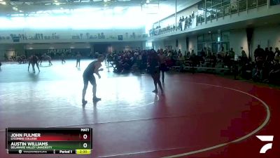 285 lbs Quarterfinal - John Fulmer, Lycoming College vs Austin Williams, Delaware Valley University