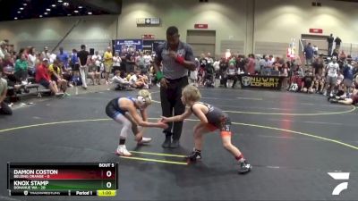 70 lbs Semis & 1st Wrestleback (8 Team) - Knox Stamp, Donahue WA vs Damon Coston, Belding Orange