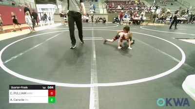 49 lbs Quarterfinal - Cooper PULLIAM, Skiatook Youth Wrestling 2022-23 vs AJ Carwile, Pin-King All Stars