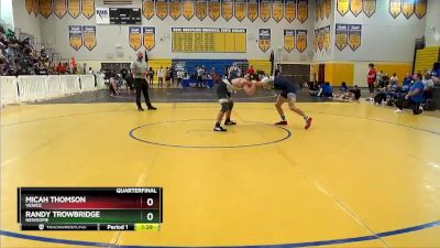 170 lbs Quarterfinal - Micah Thomson, Venice vs RANDY TROWBRIDGE, Newsome