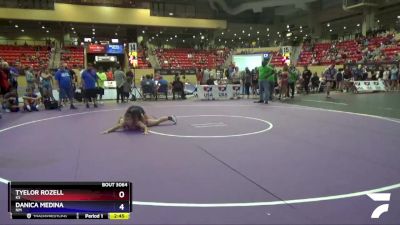 127-132 lbs Cons. Round 1 - Tyelor Rozell, KS vs Danica Medina, NM