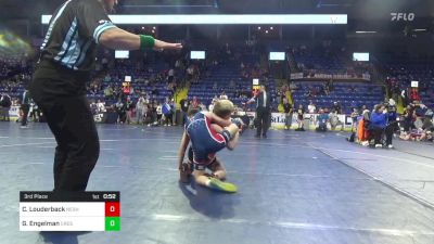 75 lbs 3rd Place - Colton Louderback, Neshaminy vs Gus Engelman, Crestwood