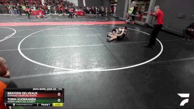 115 lbs Cons. Round 4 - Torin Kuokkanen, Askren Wrestling Academy vs Brayden Delveaux, Kaukauna Grappling Ghosts