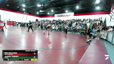 215 lbs Champ. Round 1 - Max Bolliger, San Clemente vs Joseph Tierney, Irvine