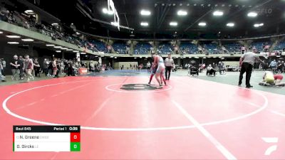 157 lbs Cons. Semi - Noah Greene, Downers Grove South vs Declan Dircks, Lincolnway East