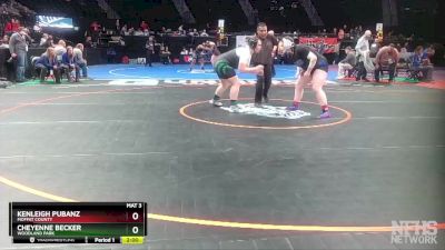 235 lbs Champ. Round 1 - Cheyenne Becker, Woodland Park vs Kenleigh Pubanz, Moffat County