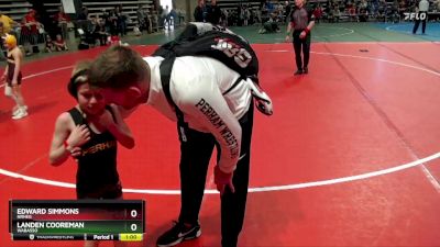 45 lbs Quarterfinal - Landen Cooreman, Wabasso vs Edward Simmons, NRHEG