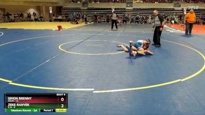 125 lbs Finals (8 Team) - Zeke Ranvek, K-M vs Simon Brenny, Foley