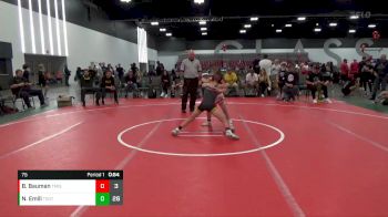 75 lbs Placement Matches (8 Team) - Nico Emili, Team Gotcha (IL) vs Bradley Bauman, Team Missouri (MO)
