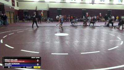 14U-3 lbs Round 1 - Kruz Keller, Waverly Area Wrestling Club vs Kaleb Gordon, Evansdale