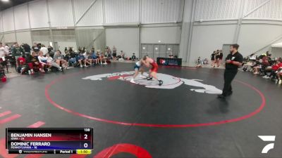 138 lbs Round 2 (8 Team) - Benjamin Hansen, Iowa vs Dominic Ferraro, Pennsylvania