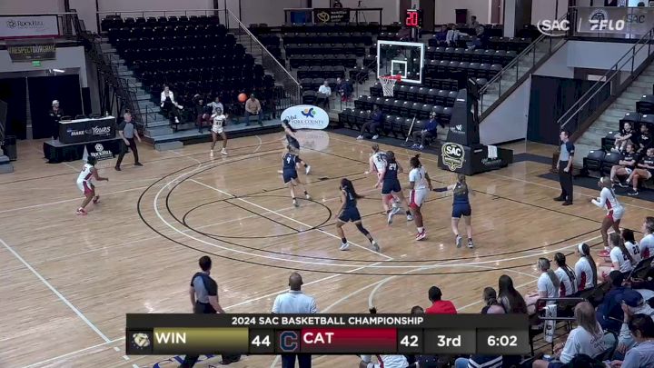 Replay: Wingate Vs. Catawba | SAC Women's Basketball Championship | Mar 7 @ 12 PM