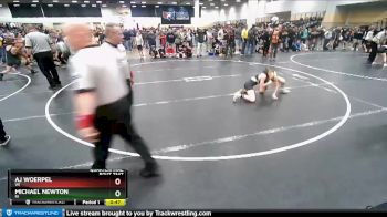 82 lbs Quarterfinal - Michael Newton, RI vs Aj Woerpel, WI