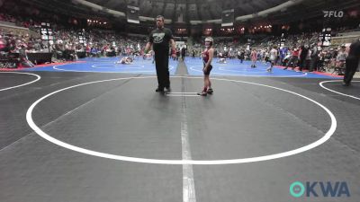 83 lbs Round Of 16 - Gavin Woodworth, Tuttle Wrestling vs Layten Cross, Brushy Wrestling Club