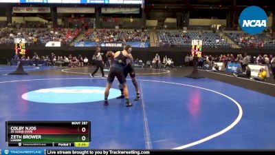 149 lbs Cons. Semi - Zeth Brower, Lander vs Colby Njos, St. Cloud State