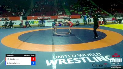 57kg Semifinal - Trevor Banks, Montreal NTC / Montreal WC vs Garette Saunders, Brock WC