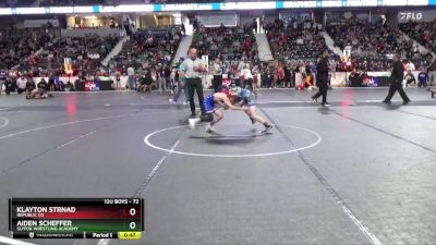 72 lbs Cons. Round 2 - Aiden Scheffer, SlyFox Wrestling Academy vs Klayton Strnad, Republic Co