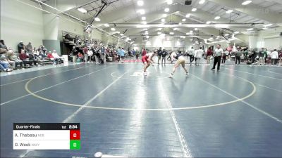 174 lbs Quarterfinal - Adam Thebeau, Nebraska vs Danny Wask, Navy