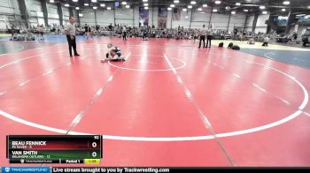 92 lbs Rd# 2 12:00pm Friday - Beau Fennick, PA Silver vs Van Smith, Oklahoma Outlaws