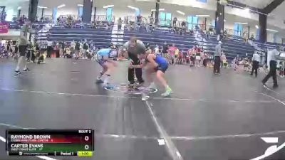 100 lbs Round 1 (8 Team) - Carter Evans, West Coast Elite vs Raymond Brown, Storm Wrestling Center