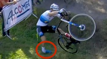 Mathieu van Der Poel Sprains Ankle In Crash