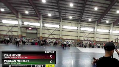 36 lbs Semifinal - Morgan Merkley, Uintah Wrestling vs Lyam Mckee, Uintah Jr High Wrestling